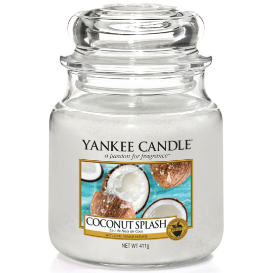 Yankee Candle Coconut Splash - Kokosové osvěžení vonná svíčka Classic střední sklo 411 g