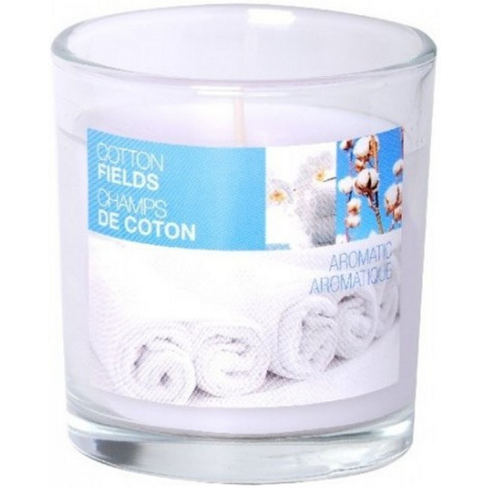 Bolsius Aromatic Cotton Fields - Bavlněné plantáže vonná svíčka ve skle 72 x 80 mm 320 g, doba hoření 39 hodin