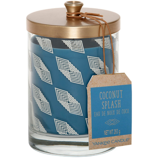 Yankee Candle Tumbler Coconut Splash - Kokosové osvěžení vonná svíčka sklo Wanderlust 283 g