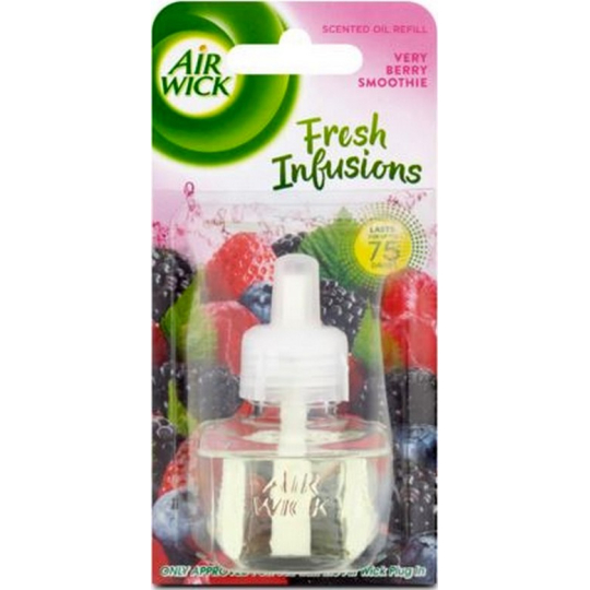 Air Wick Fresh Infusions Very Berry Smoothie - Vůně smoothie lesní ovoce elektrický osvěžovač náhradní náplň 19 ml