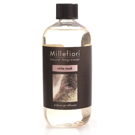 Millefiori Milano Natural White Musk - Bílé pižmo Náplň difuzéru pro vonná stébla 500 ml
