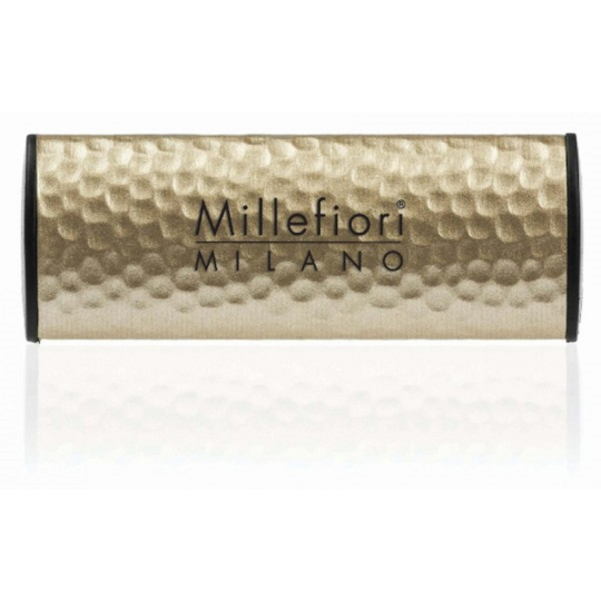 Millefiori Milano Icon Incense & Blond Woods - Kadidlo a Světlá dřeva vůně do auta Metal zlatá voní až 2 měsíce 47 g