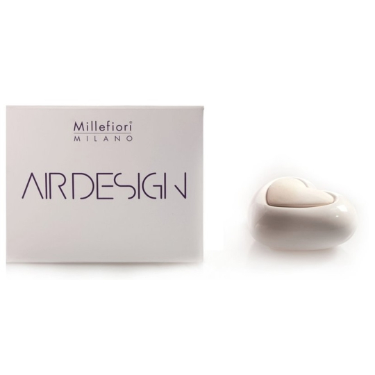 Millefiori Milano Air Design Difuzér nádobka pro vzlínání vůně pomocí porézní vrchní části srdce bílé