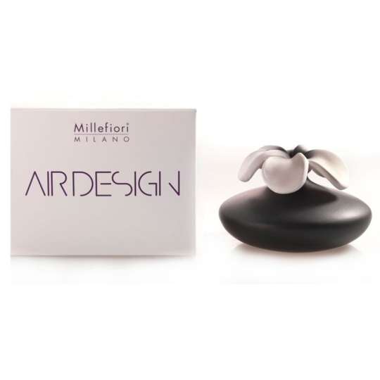 Millefiori Milano Air Design Difuzér květina nádobka pro vzlínání vůně pomocí porézní vrchní části velká černá