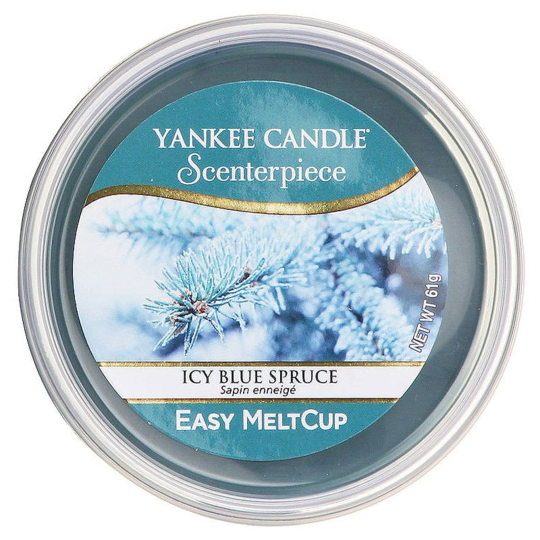Yankee Candle Icy Blue Spruce - Zledovatělý modrý smrk Scenterpiece vonný vosk do elektrické aromalampy 61 g