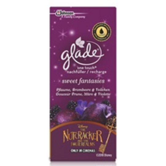 Glade Sweet Fantasies - Švestka a šťavnatá ostružina elektrický osvěžovač náhradní náplň mini sprej 20 ml