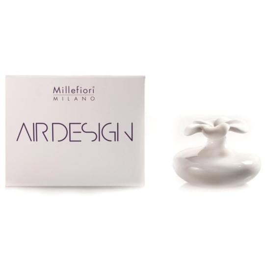 Millefiori Milano Air Design Difuzér květina nádobka pro vzlínání vůně pomocí porézní vrchní části malá bílá