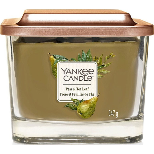 Yankee Candle Pear & Tea Leaf - Hruška a čajové lístky sojová vonná svíčka Elevation střední sklo 3 knoty 347 g