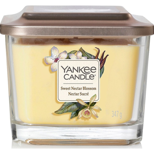 Yankee Candle Sweet Nectar Blossom - Sladký květinový nektar sojová vonná svíčka Elevation střední sklo 3 knoty 347 g