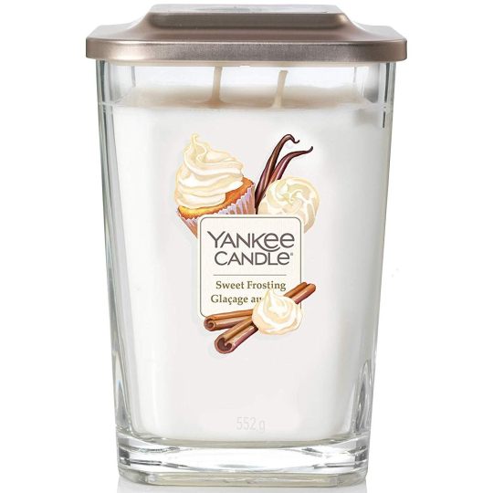 Yankee Candle Sweet Frosting - Sladká poleva sojová vonná svíčka Elevation velká sklo 2 knoty 552 g