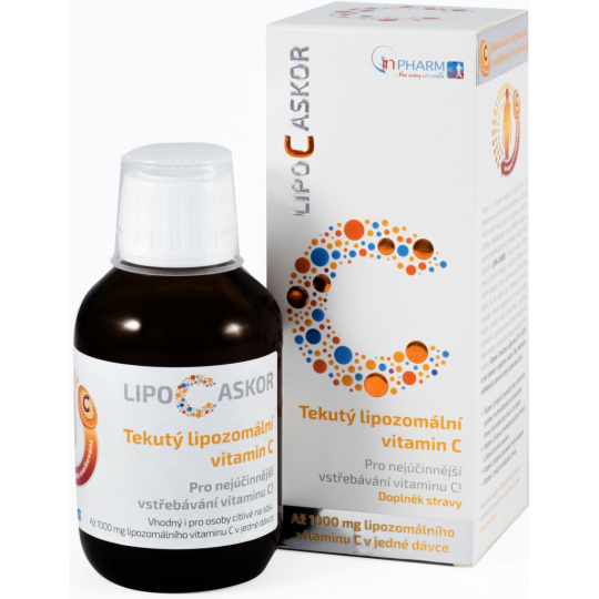 inPharm Lipo-C Askor Lipozomální vitamin C pro nejúčinnější vstřebávání tekutý 136 ml