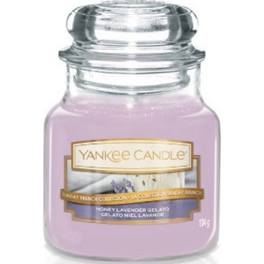 Yankee Candle Honey Lavender Gelato - Levandulová zmrzlina s medem vonná svíčka Classic malá sklo 104 g