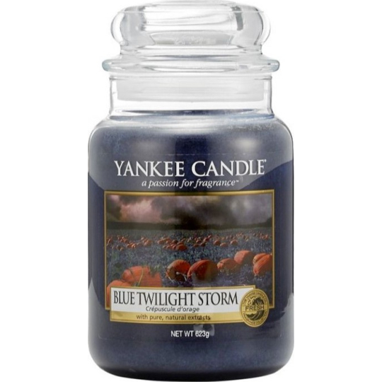 Yankee Candle Blue Twilight Storm - Soumrak před bouřkou vonná svíčka Classic velká sklo 623 g