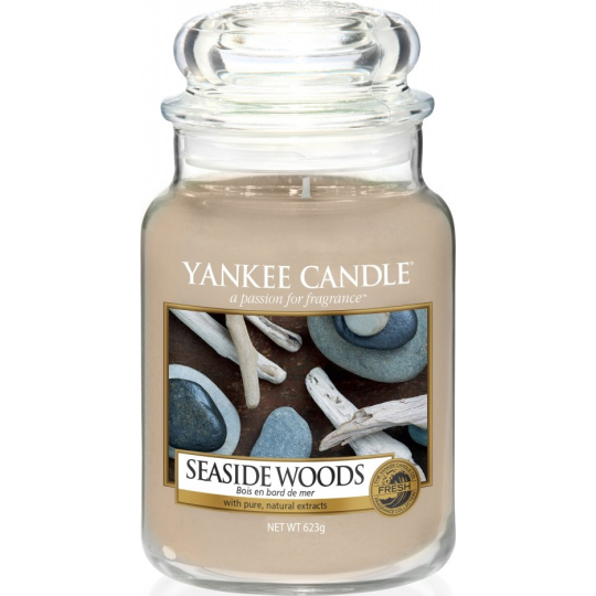 Yankee Candle Seaside Woods - Přímořské dřeva vonná svíčka Classic velká sklo 623 g
