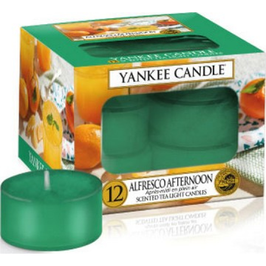 Yankee Candle Alfresco Afternoon - Alfresco odpoledne vonná čajová svíčka 12 x 9,8 g