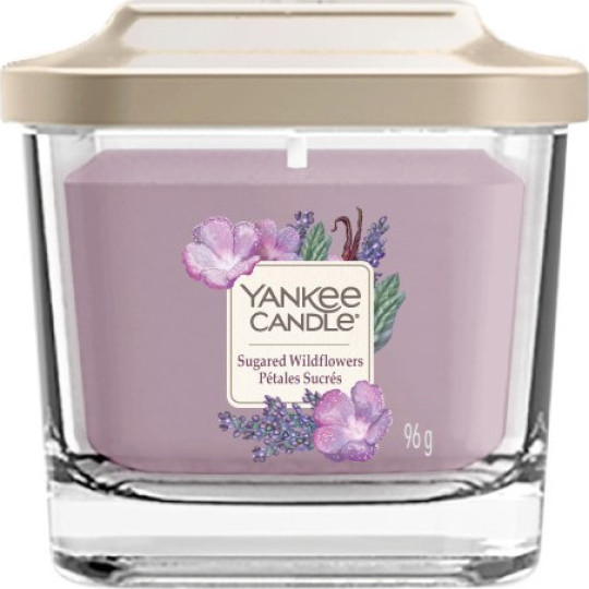 Yankee Candle Sugared Wildflowers - Sladké divoké květiny sojová vonná svíčka Elevation malá sklo 1 knot 96 g