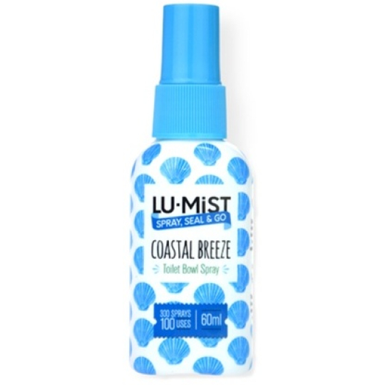 Lu-Mist Coastal Breeze sprej do záchodové mísy osvěžovač, rozprašovač 100 použití 60 ml