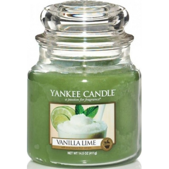 Yankee Candle Vanilla Lime - Vanilka s limetkou vonná svíčka Classic střední sklo 411 g