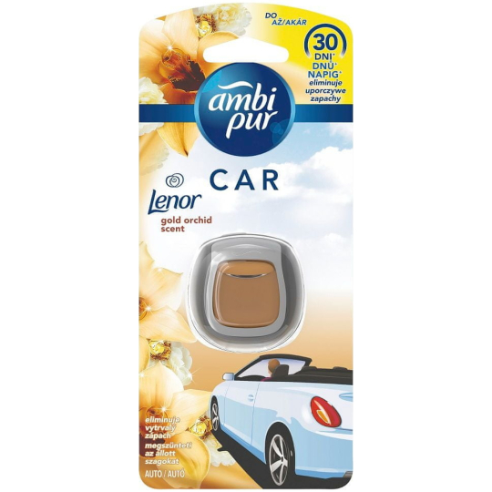 Ambi Pur Car Lenor Gold Orchid - Zlatá orchidej osvěžovač vzduchu do auta 2 ml