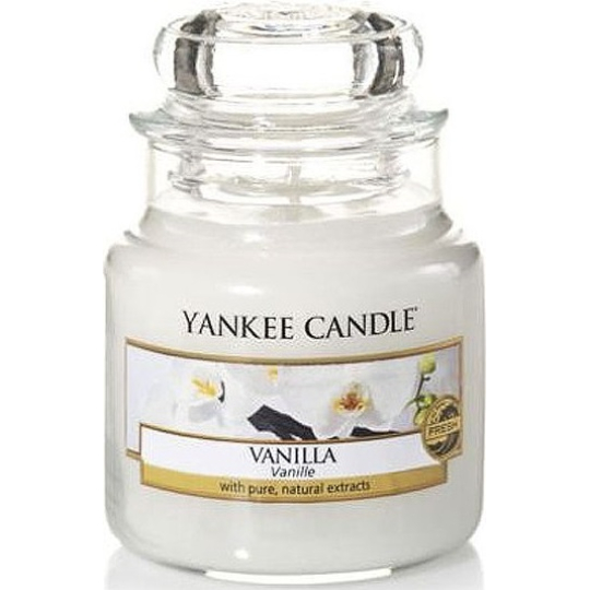 Yankee Candle Vanilla - Vanilka vonná svíčka Classic malá sklo 104 g