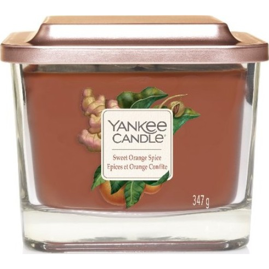 Yankee Candle Sweet Orange Spice - Sladký pomeranč a koření sojová vonná svíčka Elevation střední sklo 3 knoty 347 g