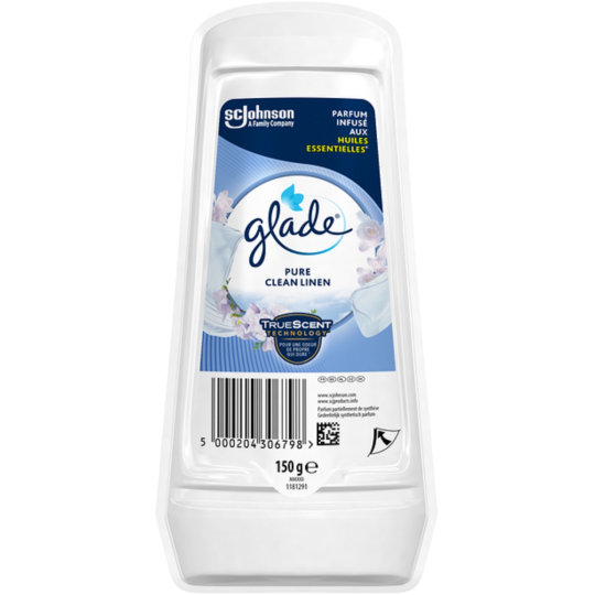 Glade True Scent Pure Clean Linen - Vůně čistého prádla gel osvěžovač vzduchu 150 g