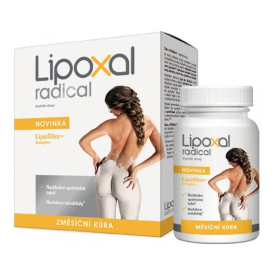 Lipoxal Radical LipoSlim komplex radikální spalování tuků, redukce celulitidy, doplněk stravy, 2měsíční kúra 180 tablet