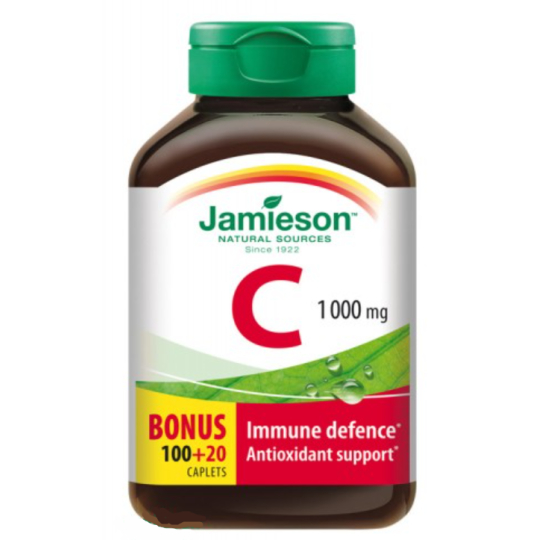 Jamieson Vitamin C přispívá k normální funkci imunitního systému 1000 mg doplněk stravy 120 tablet