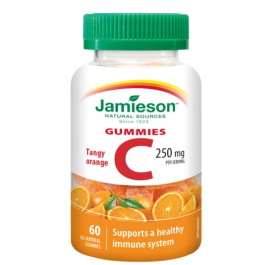 Jamieson Vitamin C Gummies Pomeranč pastilky posilující imunitu 250 mg doplněk stravy 60 tablet