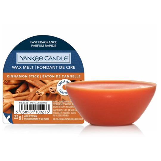 Yankee Candle Cinnamon Stick - Skořicová tyčinka vonný vosk do aromalampy 22 g