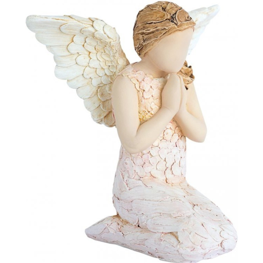 Arora Design Anděl Naděje překrásný sedící anděl, který dodává naději a něhu Figurka z pryskyřice 13 cm
