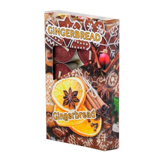 Adpal Gingerbread - Perník vonné čajové svíčky 6 kusů