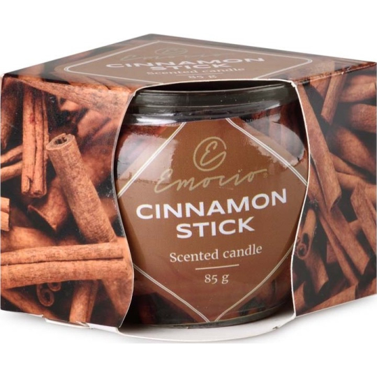 Emocio Cinnamon Stick - Skořicová tyčinka vonná svíčka sklo 70 x 62 mm 85 g