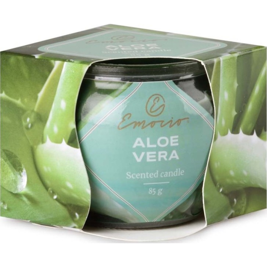 Emocio Aloe Vera - Aloe Vera vonná svíčka sklo 70 x 62 mm 85 g
