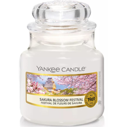 Yankee Candle Sakura Blossom Festival - Festival sakury vonná svíčka Classic malá sklo 104 g