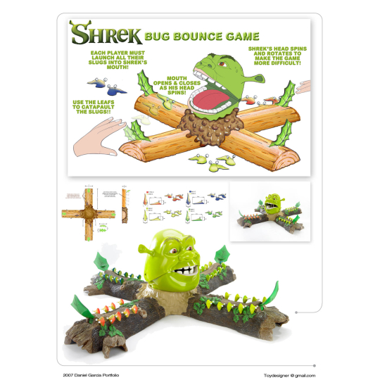 EP Line Shrek Bug Bounce zábavná hra pro děti, doporučený věk 4+