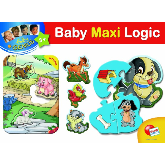 Baby Maxi Logic maxi puzzle pro děti 34,5 x 25,5 x 4,8 cm různé druhy, doporučený věk 3+