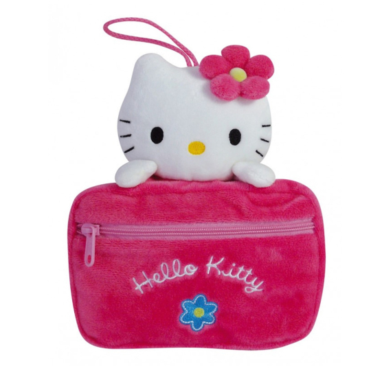 Hello Kitty plyšová hračka s kapsičkou 20 x 17 x 6 cm