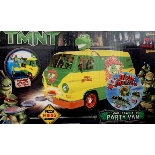 TMNT Želvy Ninja Party Van dodávka se 4 figurkami, doporučený věk 4+