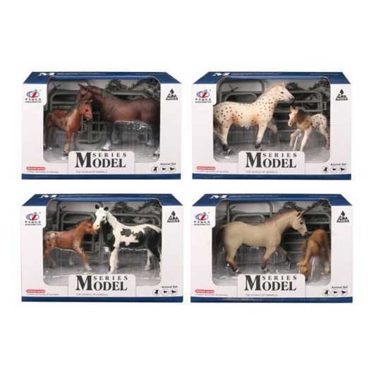 EP Line Model Series Svět zvířat kůň s hříbětem 2 kusy různé druhy, doporučený věk 3+
