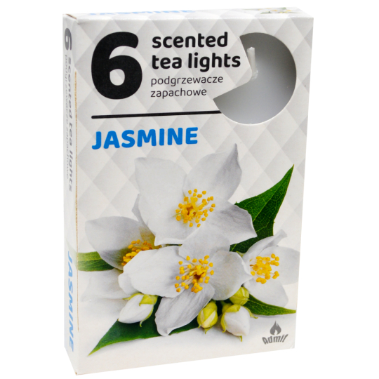 Tea Lights Jasmine vonné čajové svíčky 6 kusů