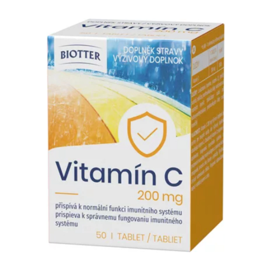 Biotter Vitamín C 200 mg doplněk stravy 50 tablet