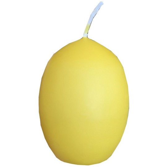 Nekupto Vajíčko svíčka velikonoční Žlutá 6 cm