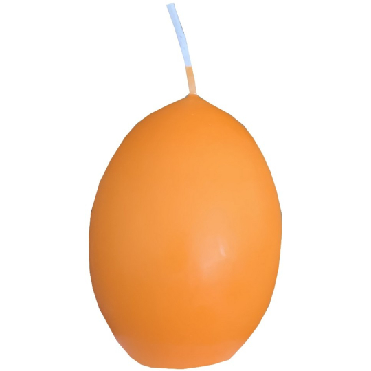 Nekupto Vajíčko svíčka velikonoční Oranžová 6 cm