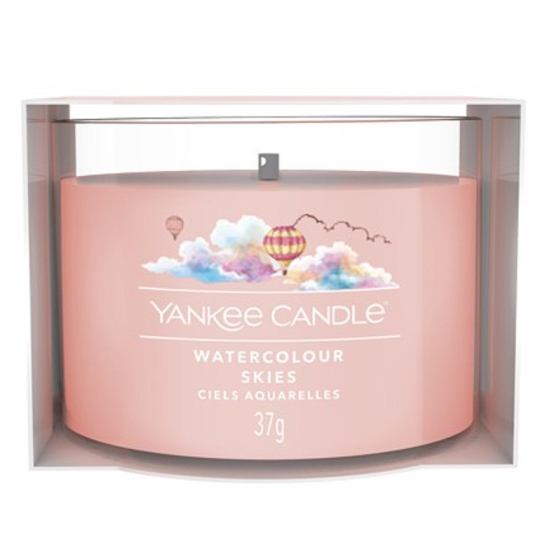 Yankee Candle Watercolour Skies - Akvarelová obloha vonná svíčka votivní sklo 37 g