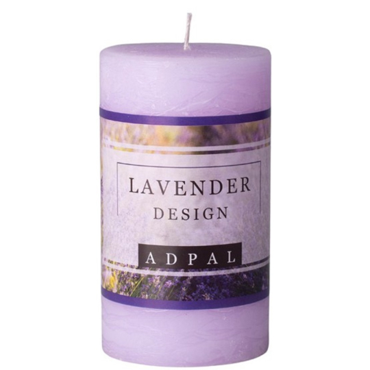 Adpal Lavender Design vonná svíčka válec 70 x 120 mm