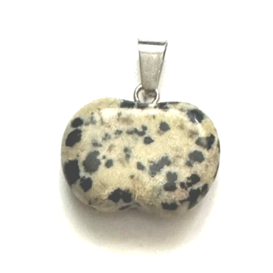 Jaspis Dalmatin Jablko poznání přívěsek přírodní kámen 1,5 cm, kámen pozitivní energie