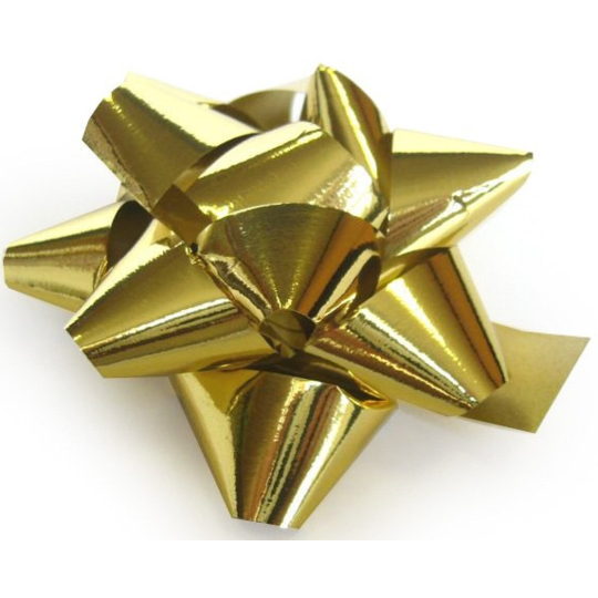 Nekupto Hvězdice střední Metal zlatá 6,5 cm