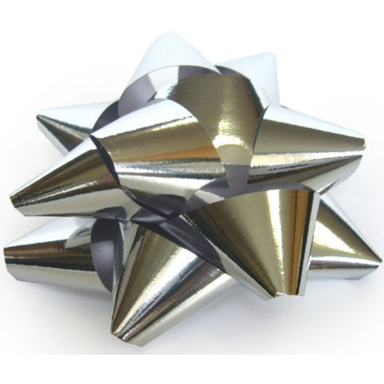 Nekupto Hvězdice střední Metal stříbrná 6,5 cm