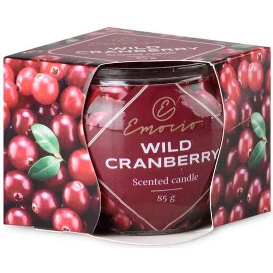 Emocio Dekor Wild Cranberry vonná svíčka sklo 70 x 62 mm 85 g
